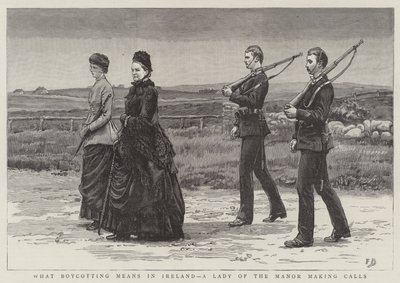 What Boycotting Means in Ireland, a Lady of the Manor making Calls by Frank Dadd